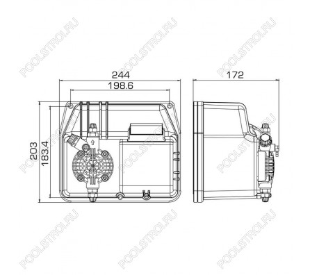Насос дозир. мембранный BT-MA/AD 50-3 230V