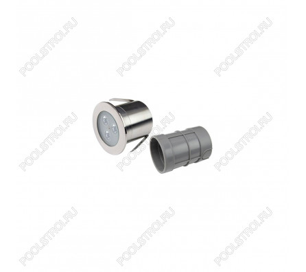 Прожектор светодиодный Aquaviva HJ-RC-SS75, 3led 3W RGB (AISI-316) + закладная