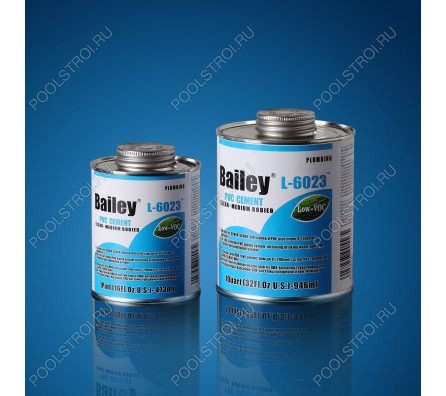 Клей для труб ПВХ Bailey L-6023 473 мл